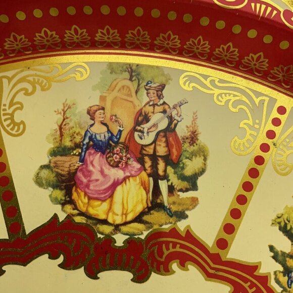 Elite Products Metal Serving Tray Platter Victorian Young Lovers Made in England - Picture 5 of 9